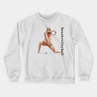 Beachvoleyball Crewneck Sweatshirt